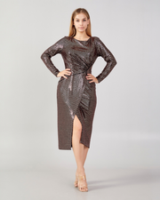 Midnight copper dress