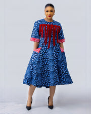 Stacy African print dress