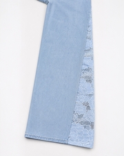 Lace Panel Denim