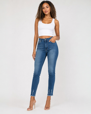 Fringe Skinny Denim