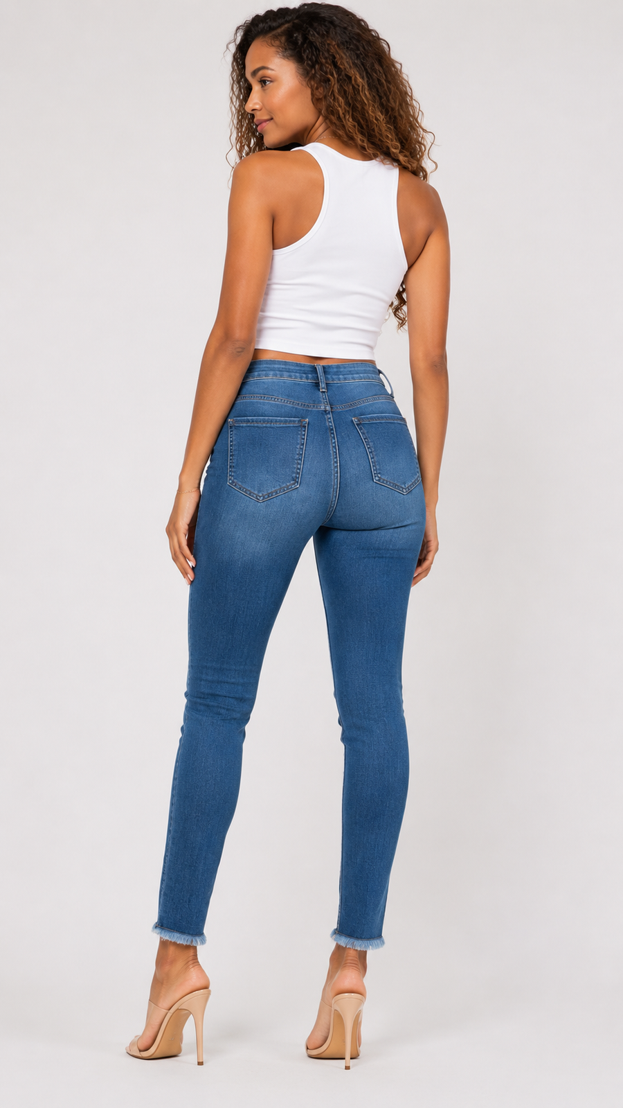 Fringe Skinny Denim