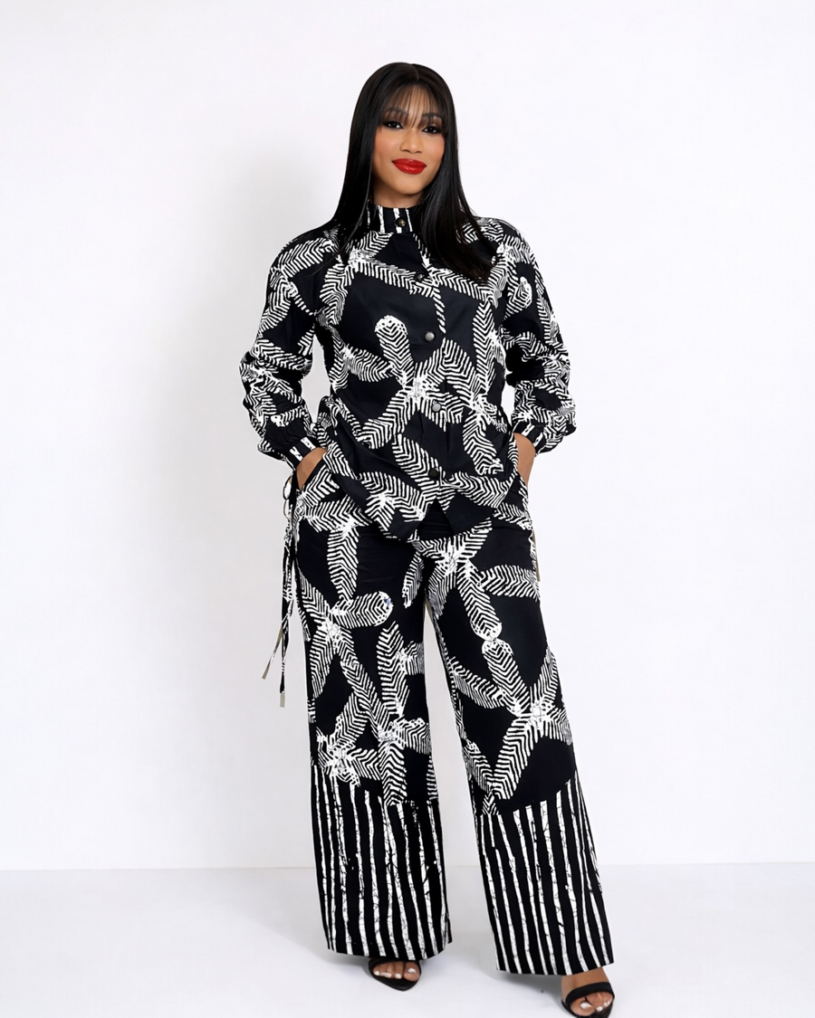 Monochrome African Print Set