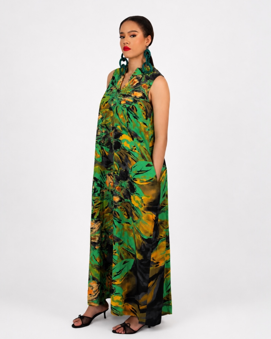 Flowered summer dress