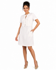 Bow shift dress