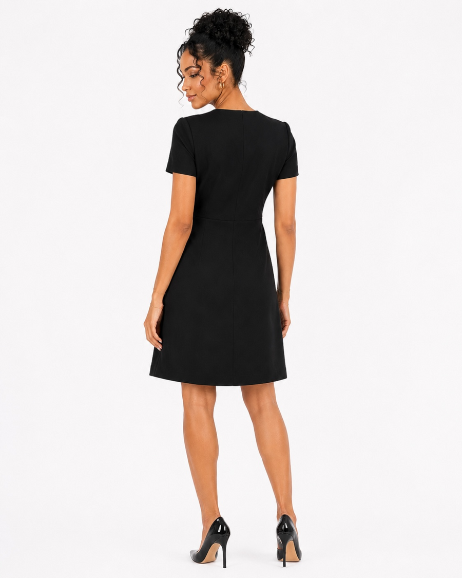 Bow shift dress