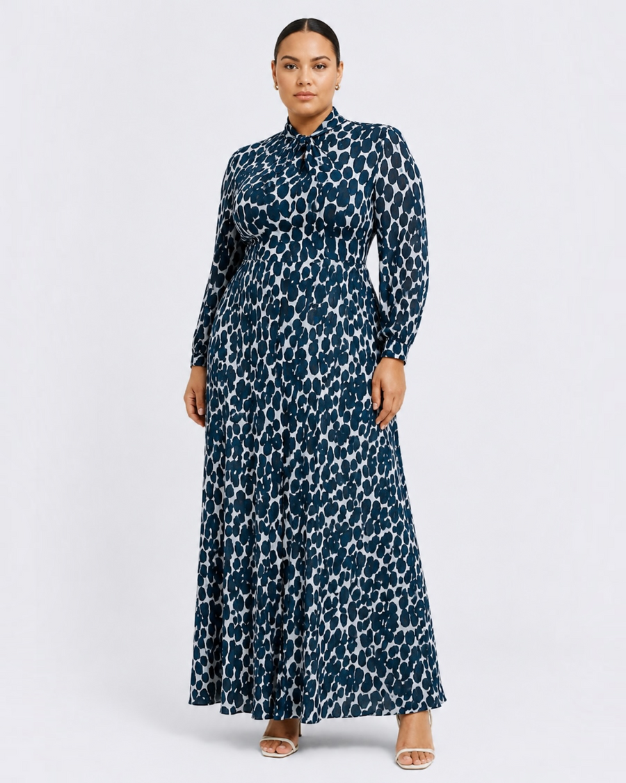 Modest chiffon dress