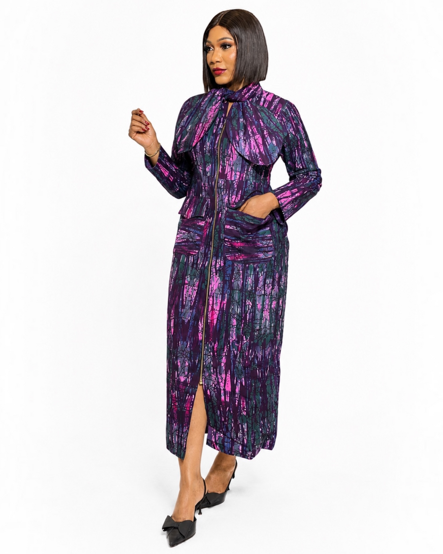 Orchid Coatdress