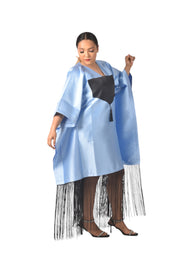 Fringed bubu gown