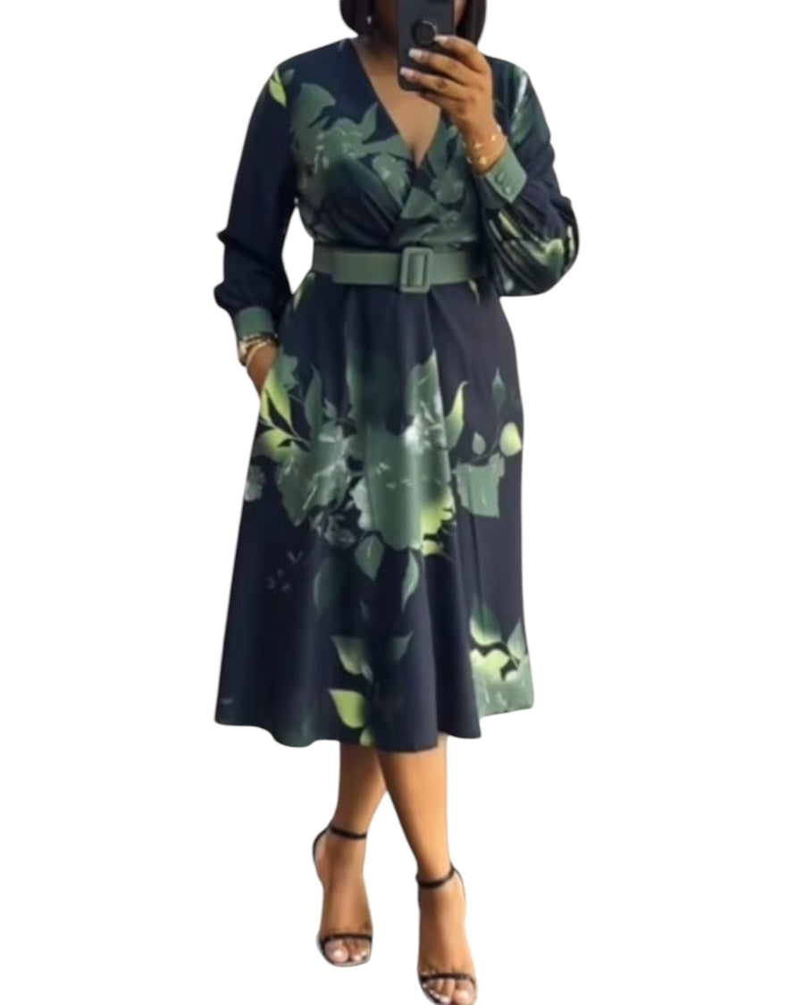 Robe vert olive