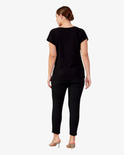 Black glitter top