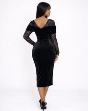 Shelly Velvet gown