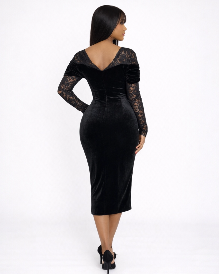 Shelly Velvet gown