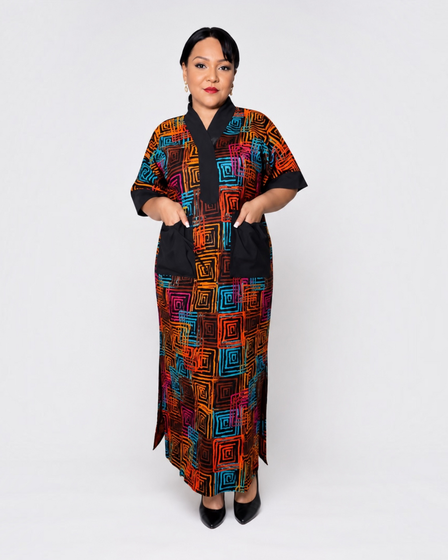 Multicolor  African Print dress