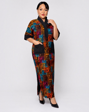 Multicolor  African Print dress