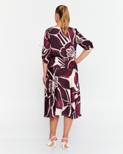 Maroon bloom dress