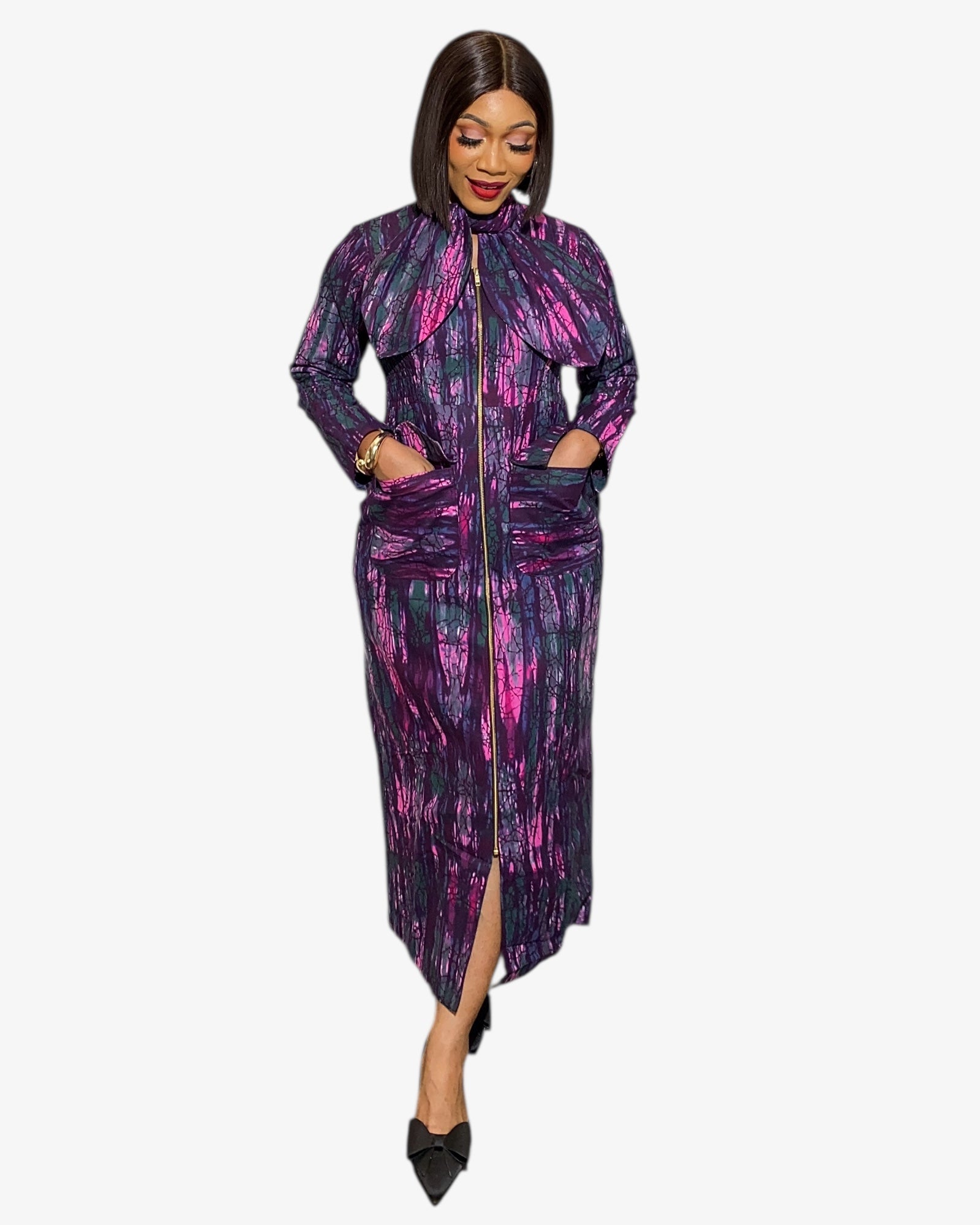 Orchid Coatdress