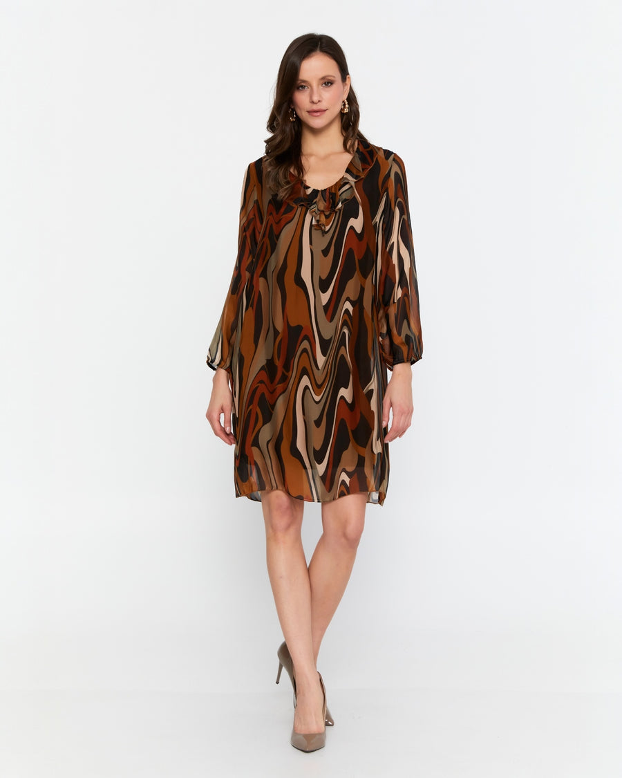 Mini chiffon dress