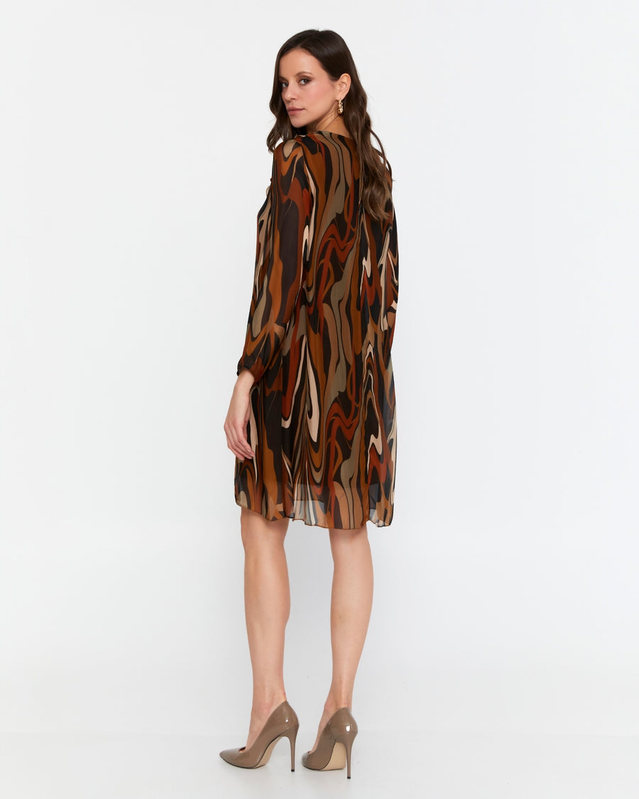 Mini chiffon dress