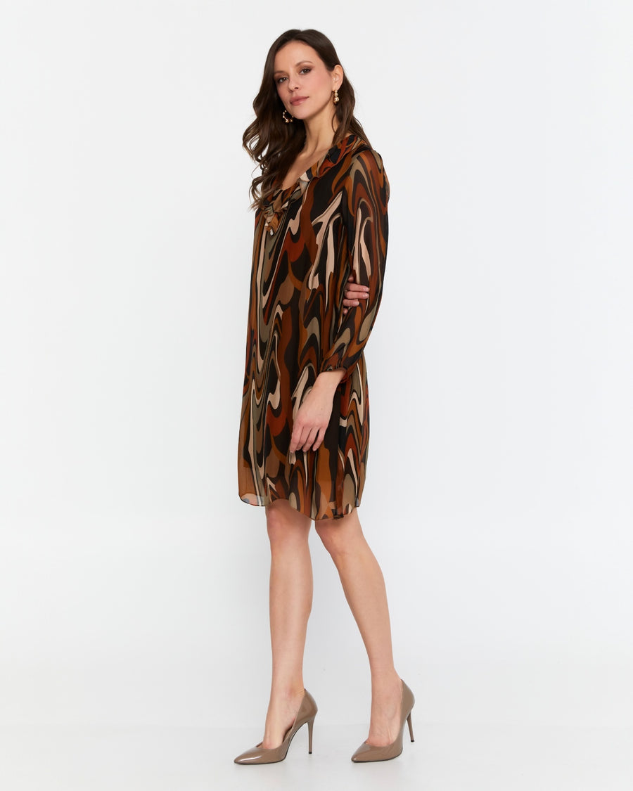 Mini chiffon dress