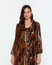 Mini chiffon dress