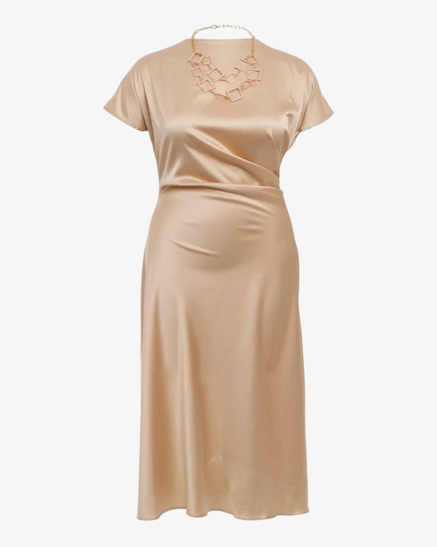 Light satin dress