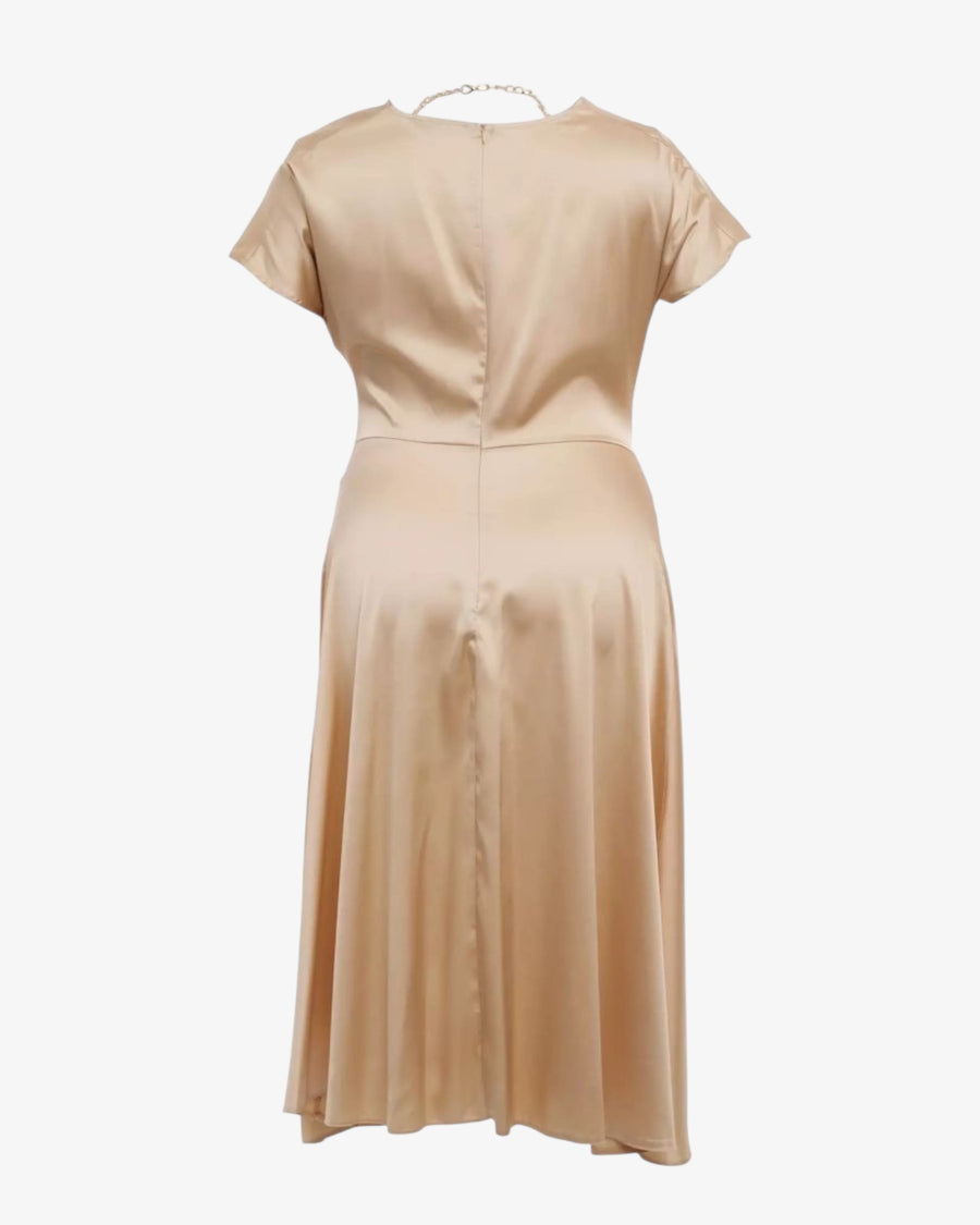 Light satin dress