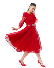 Robe rouge Roseline