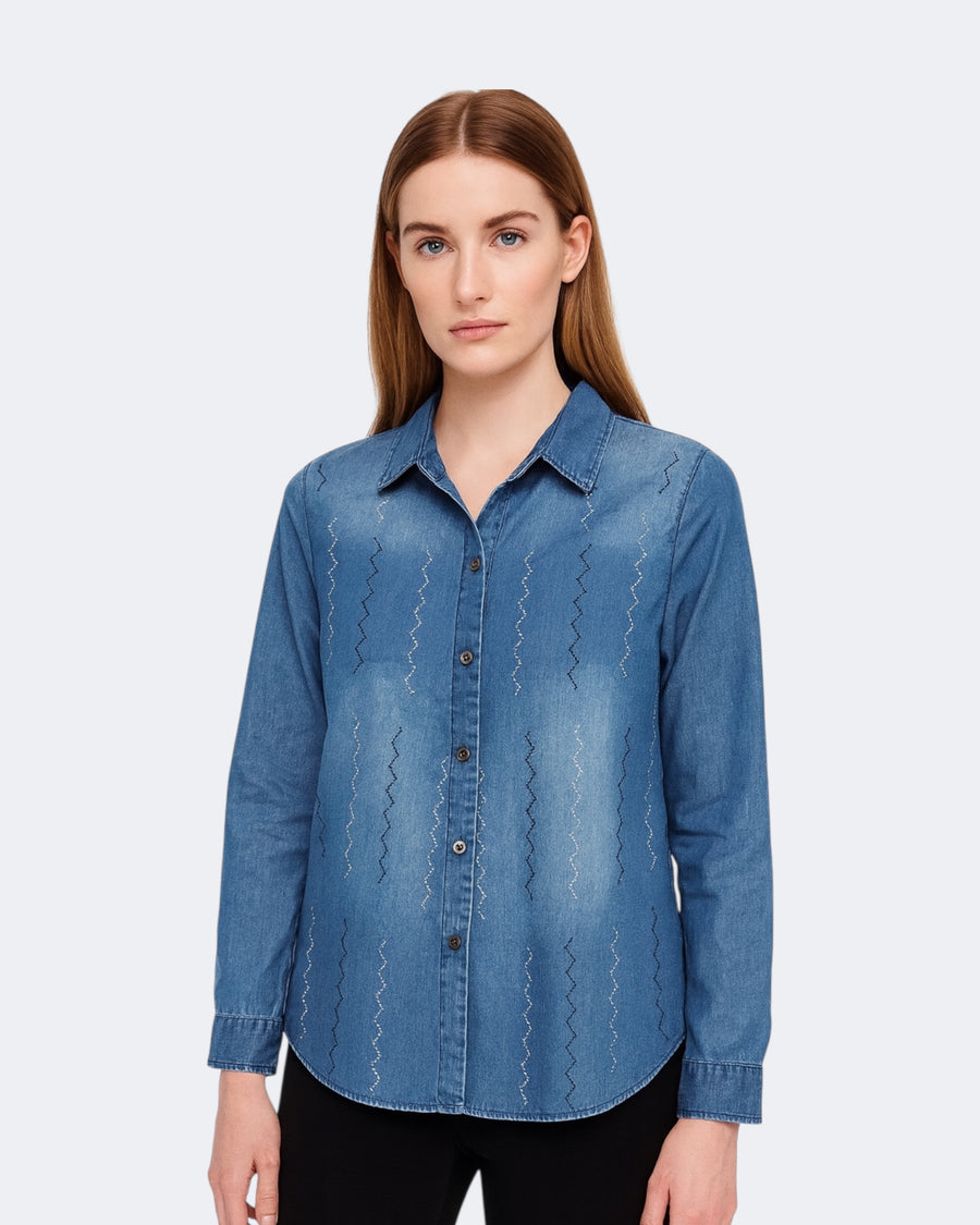 Stoned denim shirt