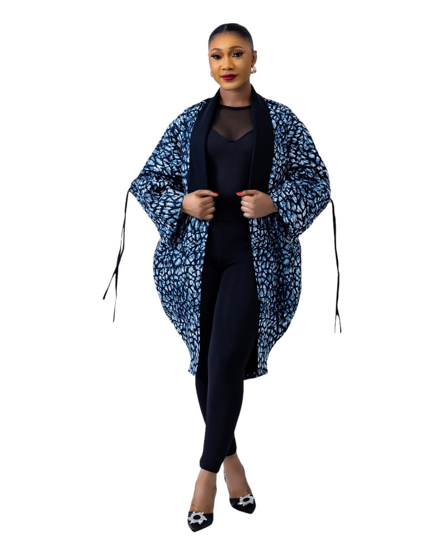 African print oval jacket