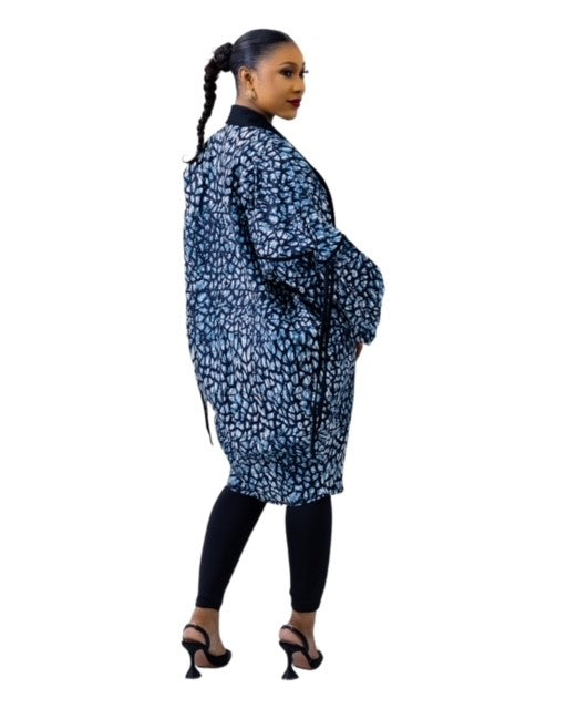 African print oval jacket